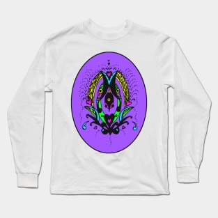 Miniature Aussie Tangle 11 coloured Version 1 Long Sleeve T-Shirt